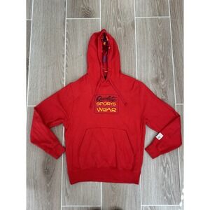 Nike Sportswear Hoodie Mens Small Red‎ Pullover Graphic Sweatshirt Logo